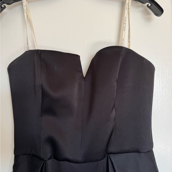 Halston Heritage Black Strapless Jumpsuit - Picture 3 of 5